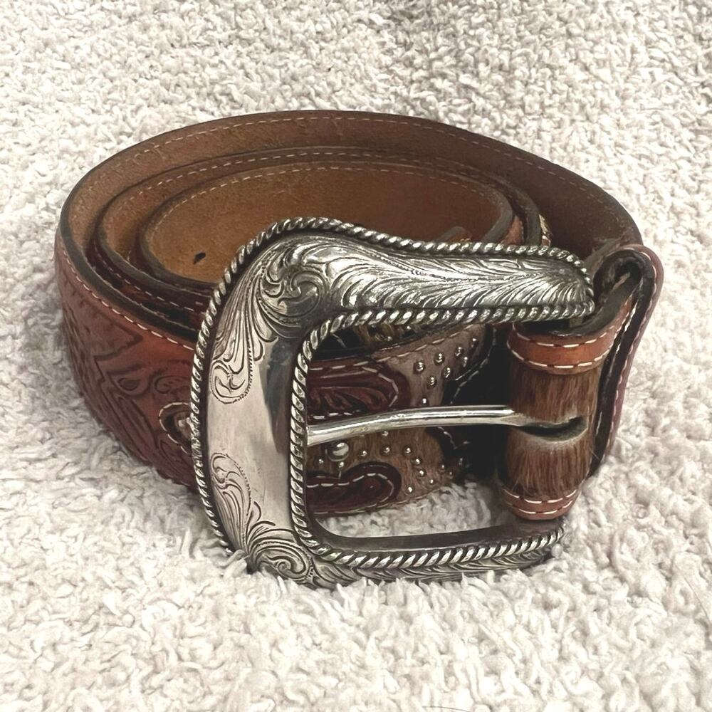 Men’s Western Leather Belt 34